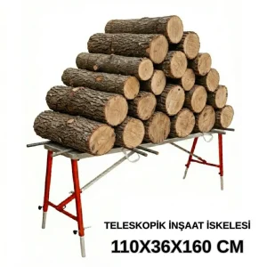 MİDİLLİ Teleskopik Katlanır İnşaat İskelesi - 36 CM En Serisi (160 CM Uzunluk)